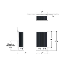 Load image into Gallery viewer, York Wall Light - line drawing.