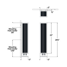 Load image into Gallery viewer, York Wall Light - line drawing.