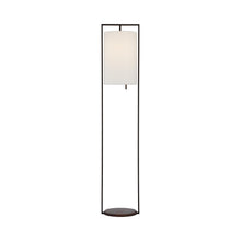 Load image into Gallery viewer, Zenz Floor Lamp in Warm Iron/Dark Walnut.
