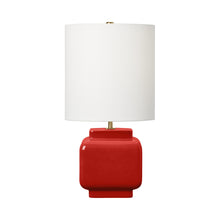 Load image into Gallery viewer, Anderson Table Lamp in Lucent Red (Medium).