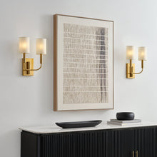 Load image into Gallery viewer, Brianna Double Bath Wall Light in living room.