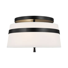 Load image into Gallery viewer, Cordtlandt Semi Flush Mount Ceiling Light in Aged Iron (Small).