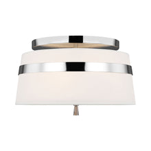Load image into Gallery viewer, Cordtlandt Semi Flush Mount Ceiling Light in Polished Nickel (Small).
