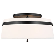 Load image into Gallery viewer, Cordtlandt Semi Flush Mount Ceiling Light in Aged Iron (Large).