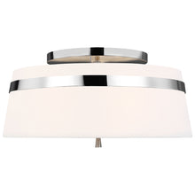 Load image into Gallery viewer, Cordtlandt Semi Flush Mount Ceiling Light in Polished Nickel (Large).