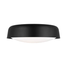 Load image into Gallery viewer, Draper Flush Mount Ceiling Light in Midnight Black.