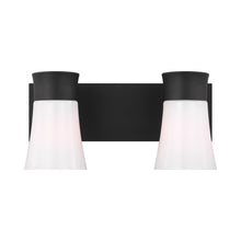 Load image into Gallery viewer, Roy Bath Vanity Light in Midnight Black (2-Light).