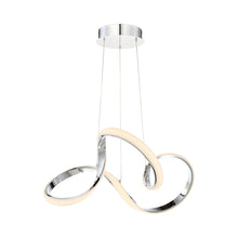 Load image into Gallery viewer, Vornado LED Chandelier in Chrome (23-Inch).