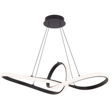 Load image into Gallery viewer, Vornado LED Chandelier in Black (35-Inch).