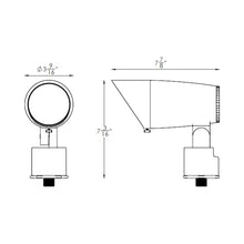 Load image into Gallery viewer, ColorScaping LED Spot Light - line drawing.