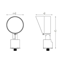 Load image into Gallery viewer, ColorScaping LED Spot Light - line drawing.