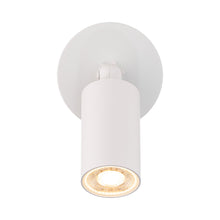 Load image into Gallery viewer, Cylinder Outdoor LED Ceiling / Wall Light in White (1-Light).