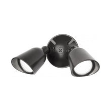 Load image into Gallery viewer, Endurance LED Double Spot Outdoor Wall Light in Architectural Black.
