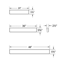Load image into Gallery viewer, Flo 5CCT LED Ceiling / Wall Light - line drawing.