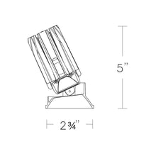 Load image into Gallery viewer, FQ 2" Round Adjustable LED Recessed Light - line drawing.