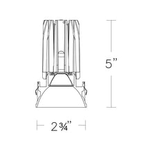 Load image into Gallery viewer, FQ 2" Round Adjustable LED Recessed Light - line drawing.