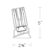 Load image into Gallery viewer, FQ 2" Round Adjustable LED Recessed Light - line drawing.
