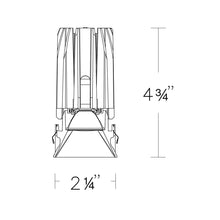 Load image into Gallery viewer, FQ 2" Square Adjustable LED Recessed Light - line drawing.