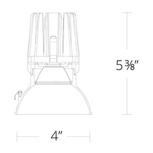 Load image into Gallery viewer, FQ 4" Round Wall Wash LED Recessed Light - line drawing.