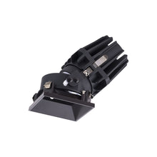 Load image into Gallery viewer, FQ 4" Square Adjustable LED Recesses Light in Dark Bronze (Adjustable Trimless).