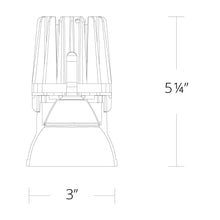 Load image into Gallery viewer, FQ 4" Square Downlight LED Recessed Light - line drawing.