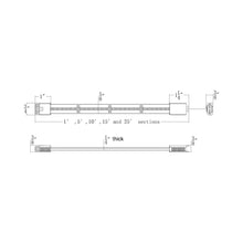 Load image into Gallery viewer, InvisiLED® Outdoor RGBWW 24VDC IP66 Outdoor Tape Light System - line drawing.