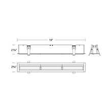 Load image into Gallery viewer, Multi Stealth LED Wall Wash Light - line drawing.