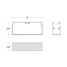 Load image into Gallery viewer, Multi Stealth Trimless LED Downlight - line drawing.