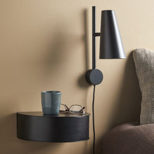 Load image into Gallery viewer, Cono Wall Light in bedroom.