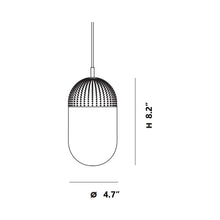 Load image into Gallery viewer, Dot Pendant Light - line drawing.