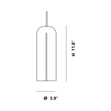 Load image into Gallery viewer, Gap Pendant Light - line drawing.