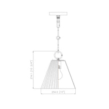 Load image into Gallery viewer, Alaric Pendant Light - line drawing.