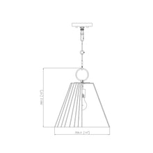 Load image into Gallery viewer, Alaric Pendant Light - line drawing.