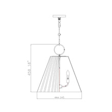 Load image into Gallery viewer, Alaric Pendant Light - line drawing.
