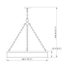 Load image into Gallery viewer, Anders LED Pendant Light - line drawing.