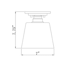 Load image into Gallery viewer, Annore Flush Mount Ceiling Light - line drawing.