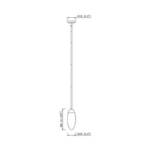 Load image into Gallery viewer, Arden Pendant Light - line drawing.