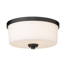 Load image into Gallery viewer, Arlington Flush Mount Ceiling Light in Matte Black (Large).