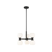 Load image into Gallery viewer, Artemis Chandelier in Matte Black (6-Light).