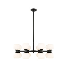 Load image into Gallery viewer, Artemis Chandelier in Matte Black (16-Light).