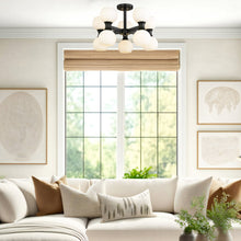 Load image into Gallery viewer, Artemis Semi Flush Mount Ceiling Light in living room.