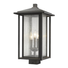Load image into Gallery viewer, Aspen Outdoor Post Light in Oil Rubbed Bronze/Square Post Type (Large).
