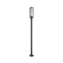 Load image into Gallery viewer, Aura Outdoor Lean Post Light in Detail.