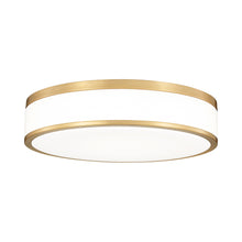 Load image into Gallery viewer, Ballord LED Flush Mount Ceiling Light in Modern Gold (16-Inch).