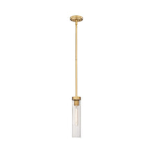 Load image into Gallery viewer, Beau Mini Pendant Light in Rubbed Brass (Rod).