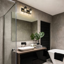 Load image into Gallery viewer, Beckett Bath Vanity Light in bathroom.