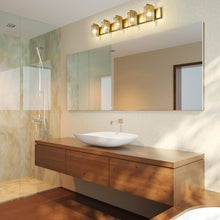 Load image into Gallery viewer, Beckett Bath Vanity Light in bathroom.