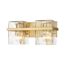 Load image into Gallery viewer, Bennington Bath Vanity Light in Modern Gold (2-Light).