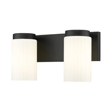 Load image into Gallery viewer, Burk Bath Vanity Light in Matte Black (2-Light).