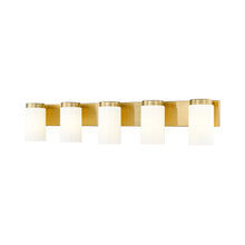 Load image into Gallery viewer, Burk Bath Vanity Light in Luxe Gold (5-Light).